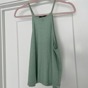 ribbed mint tank top